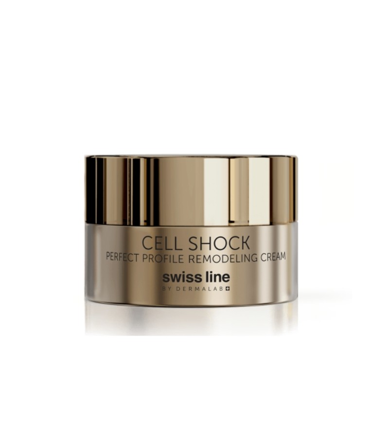 Kem phục hồi lão hóa da vùng cổ, cằm Swissline Cell Shock Perfect Profile Remodeling Cream 50ml - MS 1148