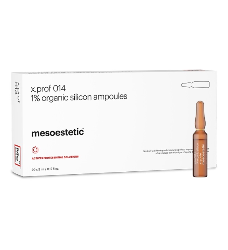 Tinh chất trẻ hóa da, giảm mỡ & làm mờ vết rạn da Mesoestetic 014 Organic Silicon 1%