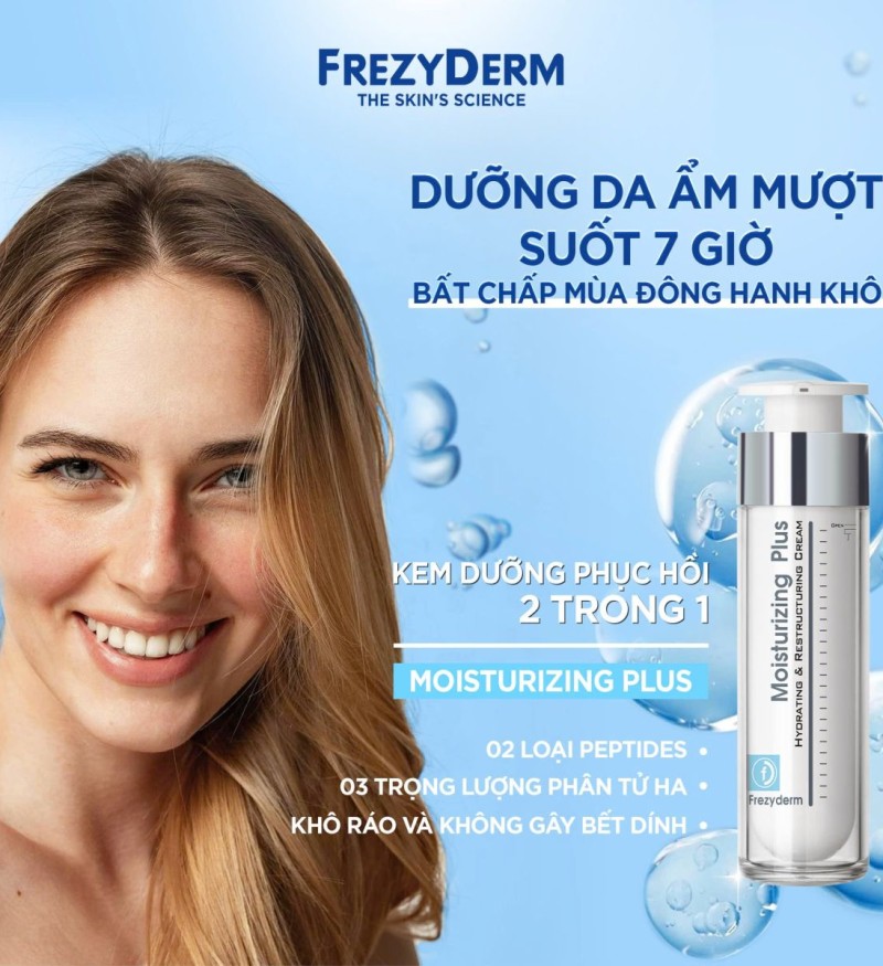 Kem dưỡng ẩm, chống lão hóa Frezyderm Moisturizing Plus Cream - 50ml