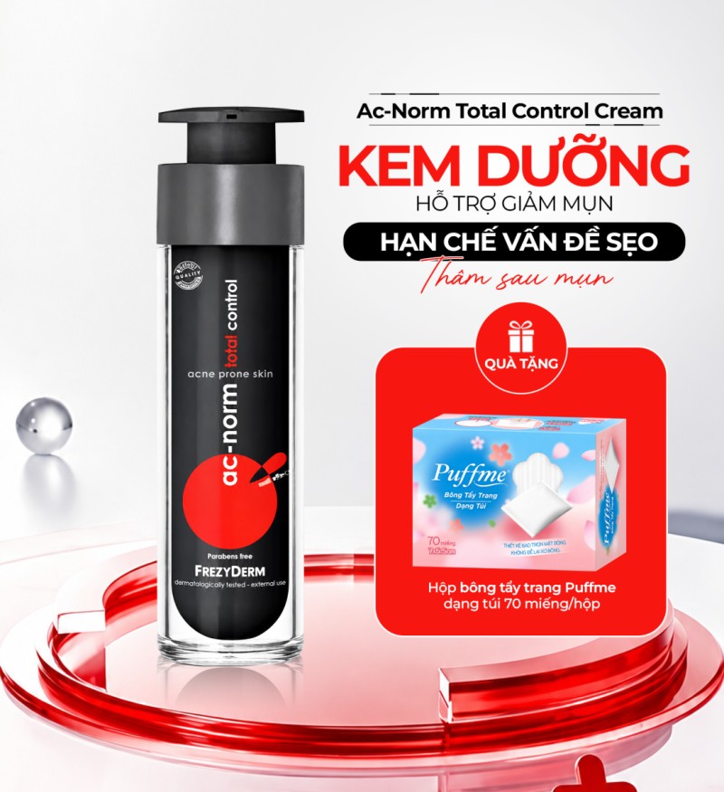 Kem hỗ trợ giảm mụn Frezyderm Ac-Norm Total Control Cream 50ml