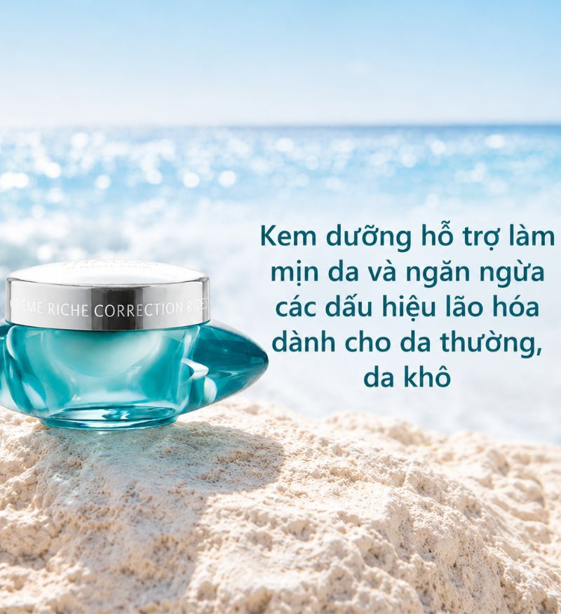 Kem dưỡng hỗ trợ làm mờ nếp nhăn và nuôi dưỡng da bóng mịn cho da thường, da khô Thalgo Wrinkle Correcting Rich Cream 50ml