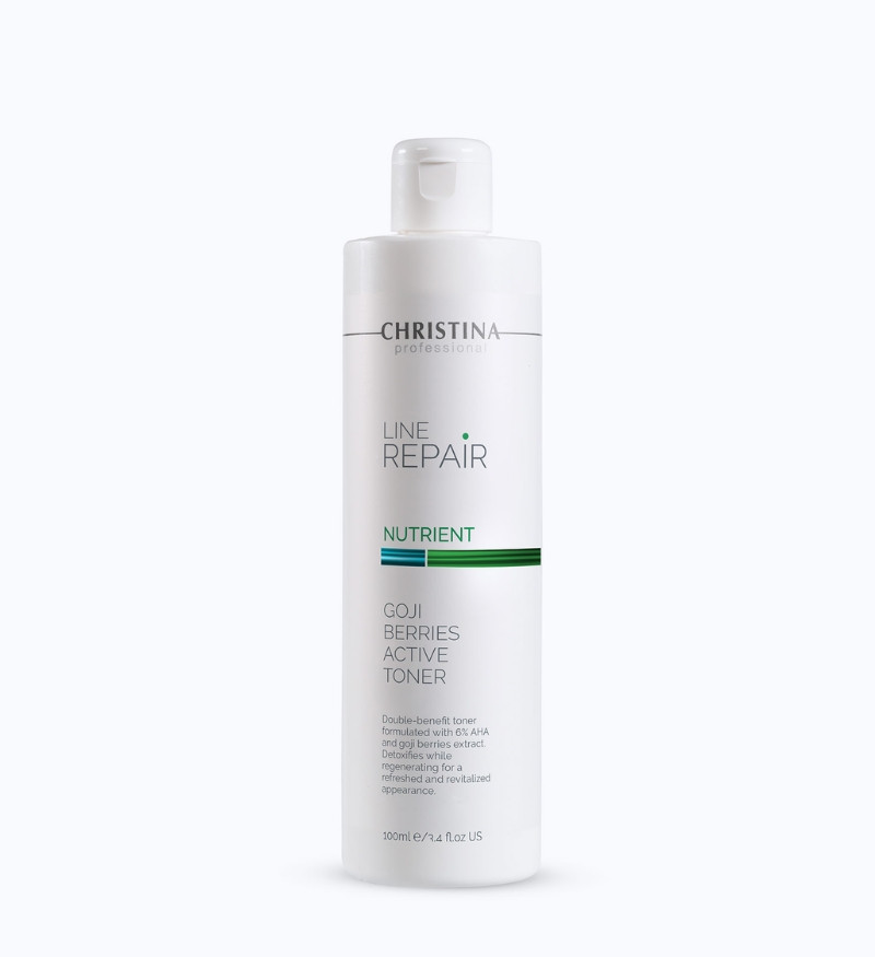 Nước hoa hồng làm sạch và phục hồi da Christina Line Repair Nutrient Goji Berries Active Toner 100ml