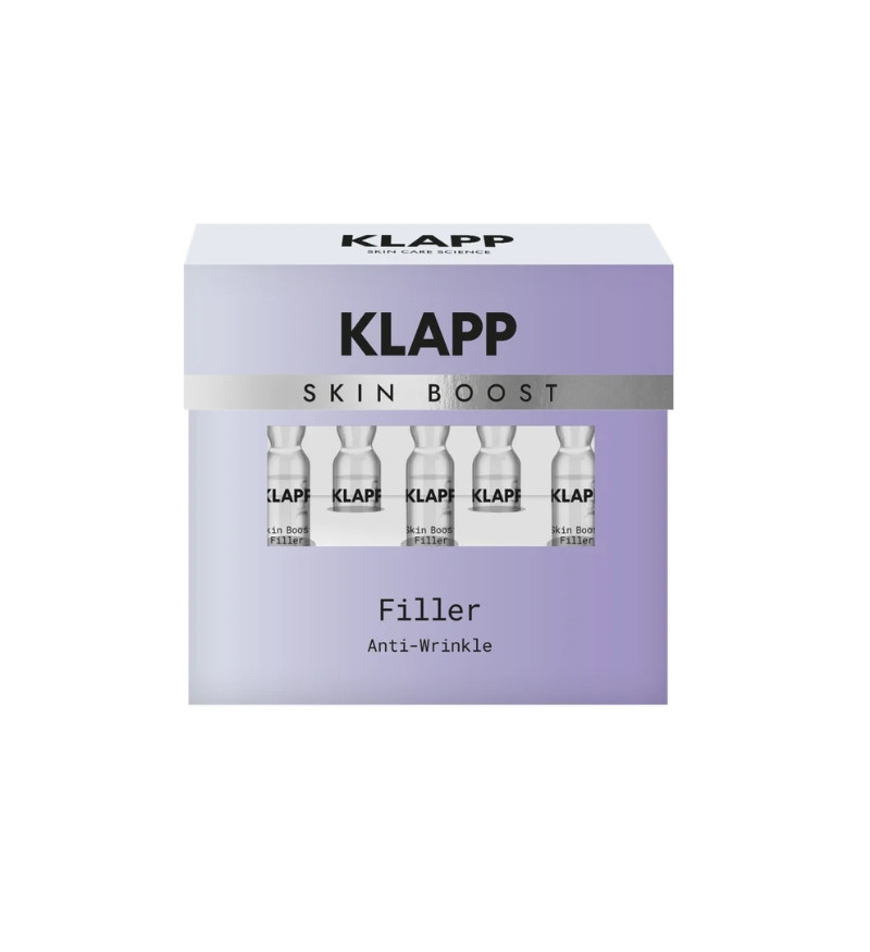 Tinh chất làm đầy, giảm nếp nhăn Klapp Skin Boost Ampoules Filler Anti Wrinkle hộp 5 ống x 2ml
