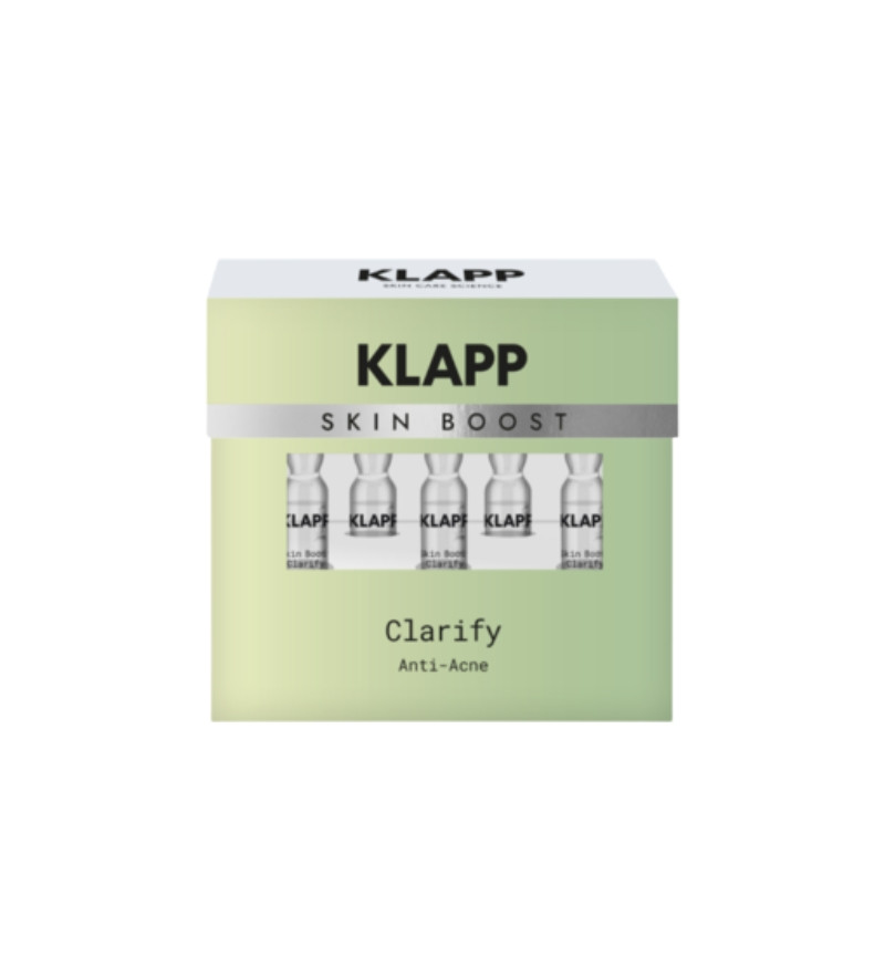 Tinh chất làm sạch, ngừa mụn Klapp Skin Boost Ampoules Clarify hộp 5x2ml