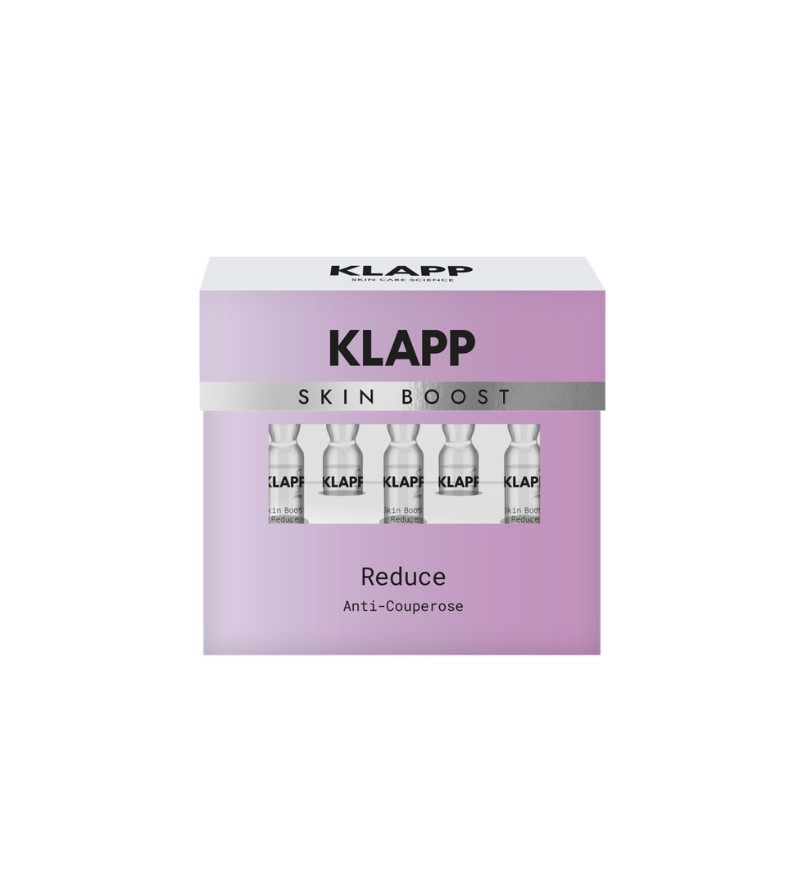 Tinh chất giảm viêm, giãn mao mạch Klapp Skin Boost Ampoules Reduce Anti-Couperose hộp 5 ống x 2ml