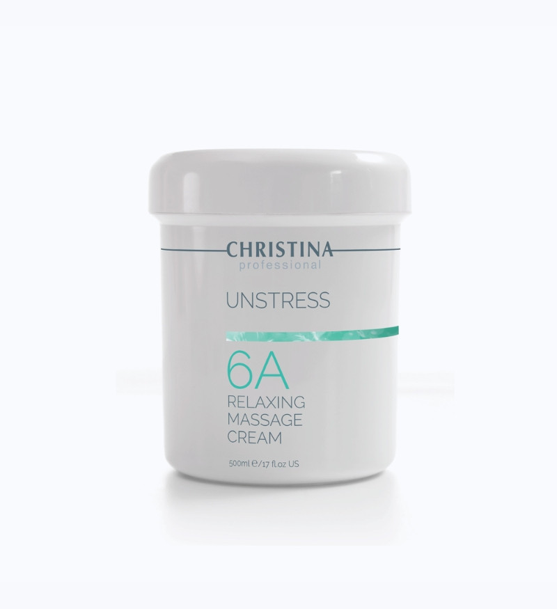 Kem massage dưỡng ẩm và phục hồi da  Christina Unstress 6A Relaxing Massage Cream 500ml