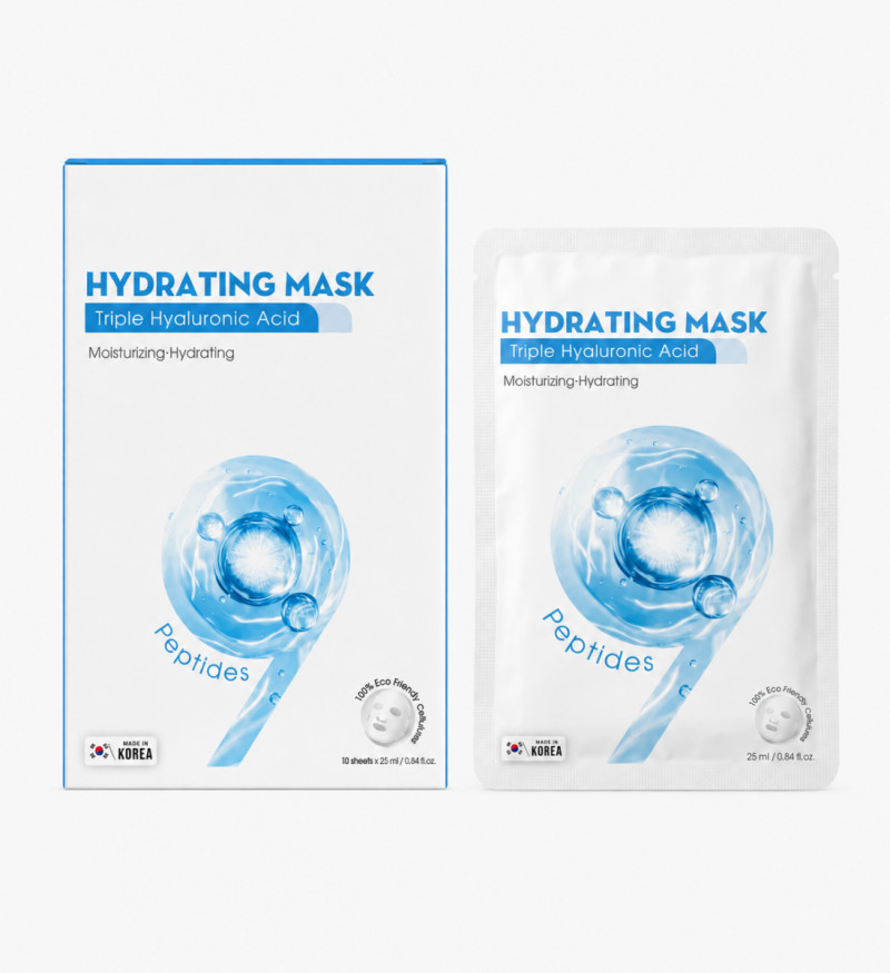 Mặt nạ dưỡng ẩm, làm dịu và làm mềm da Welson Hydrating Mask 10 miếng x 25ml