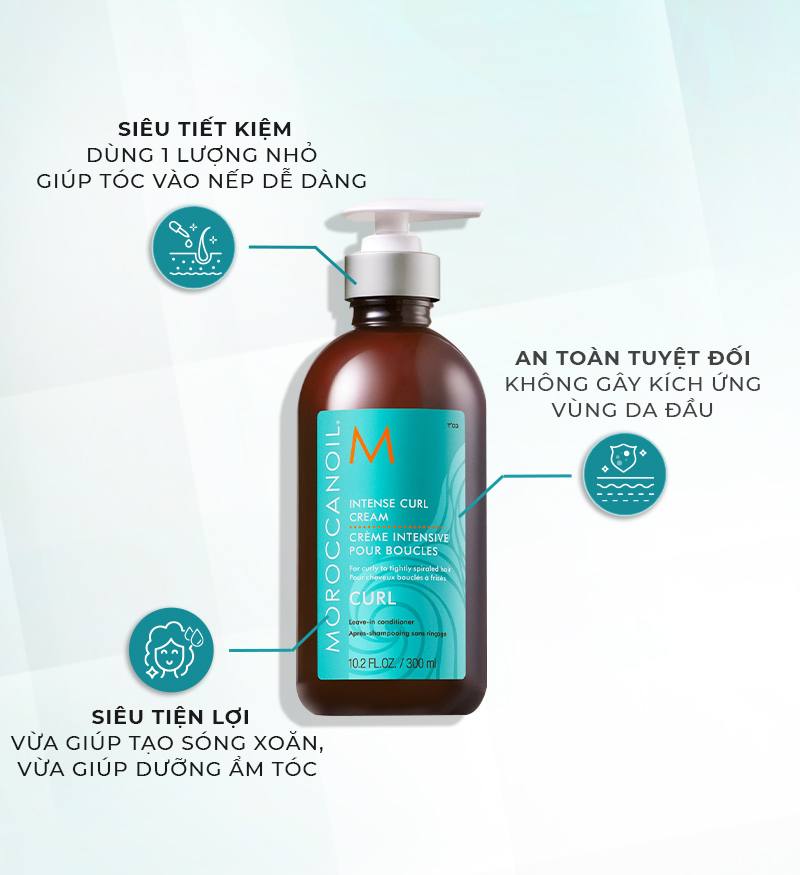 Moroccanoil Intense Curl Cream - Kem tạo sóng xoăn