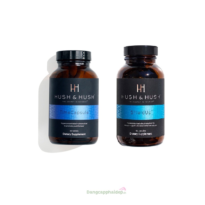 Combo Viên uống chống nắng và mờ nám ngừa lão hoá da cao cấp Hush & Hush.