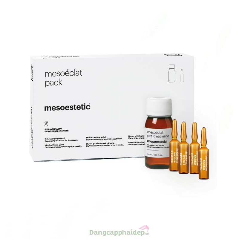 Bộ sản phẩm Mesoestetic Mesoéclat Professional Treatment dưỡng da căng mịn sáng hồng