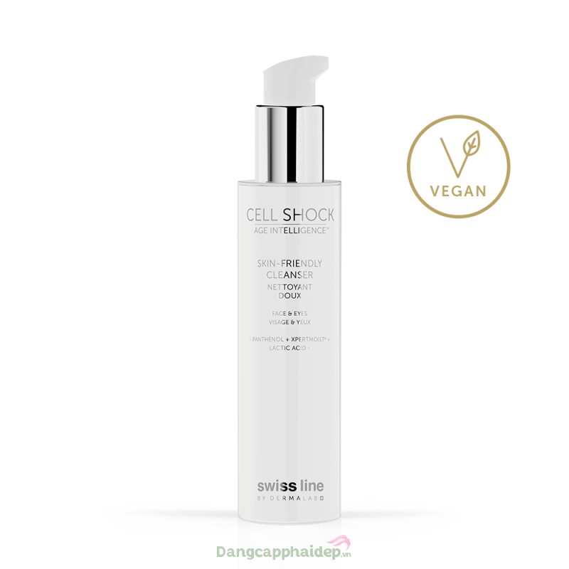 Sữa rửa mặt Swissline Skin Friendly Cleanser làm sạch sâu và cân bằng pH cho da 500ml - MS 1213C