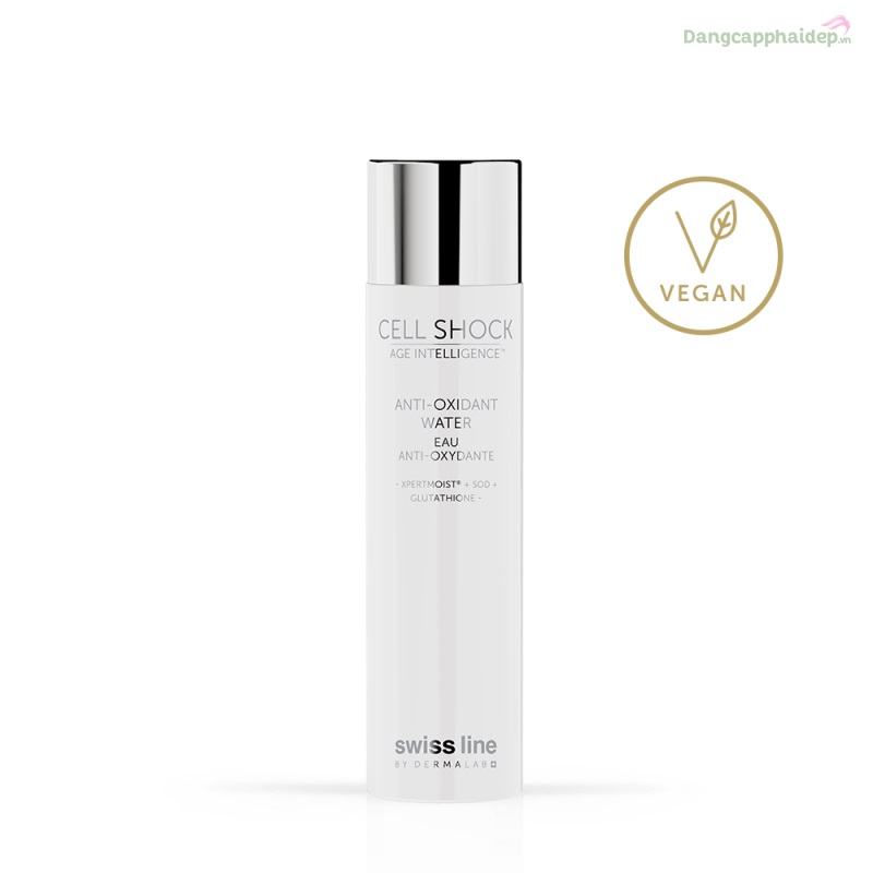 Toner trẻ hoá tế bào, dưỡng ẩm Swissline Cell Shock Age Intelligence Anti Oxidant Water 150ml – MS 1214