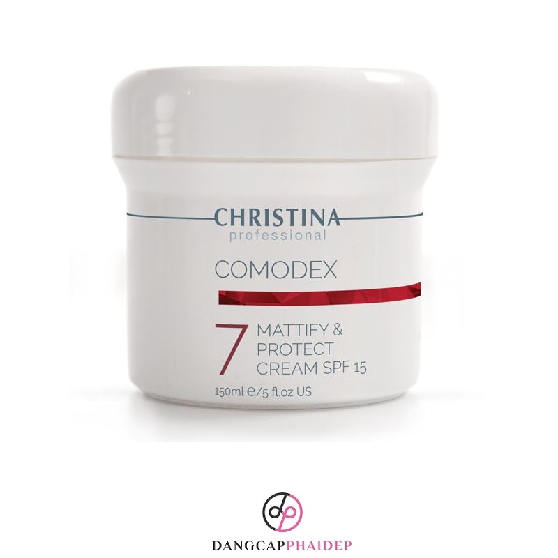 Kem chống nắng kiểm soát dầu Christina Comodex 7 Mattify & Protect Cream SPF 15 150ml