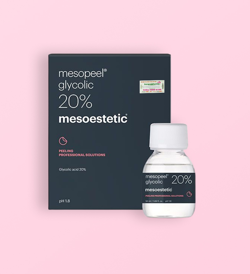 Mesoestetic Mesopeel Glycolic 20% - Peel điều trị da lão hóa giai đoạn 1, da không đều màu