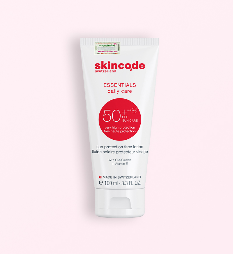 Kem chống nắng phổ rộng Skincode Sun Protection Face Lotion SPF 50 cho da treatment 100ml – MS 1500L