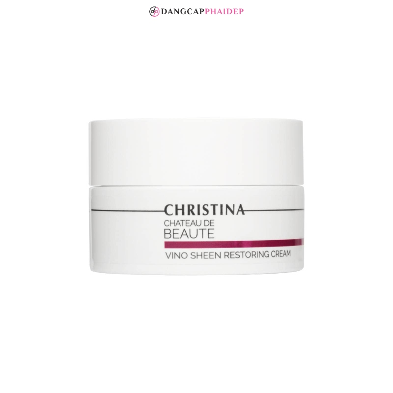 Kem dưỡng làm sáng Christina Chateau De Beaute Vino Sheen Restoring Cream ngăn lão hóa 50ml