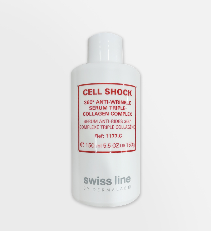 Tinh chất giảm nhăn Swissline Cell Shock 360 Anti-Wrinkle Serum Triple Collagen Complex 150ml - MS 1177C