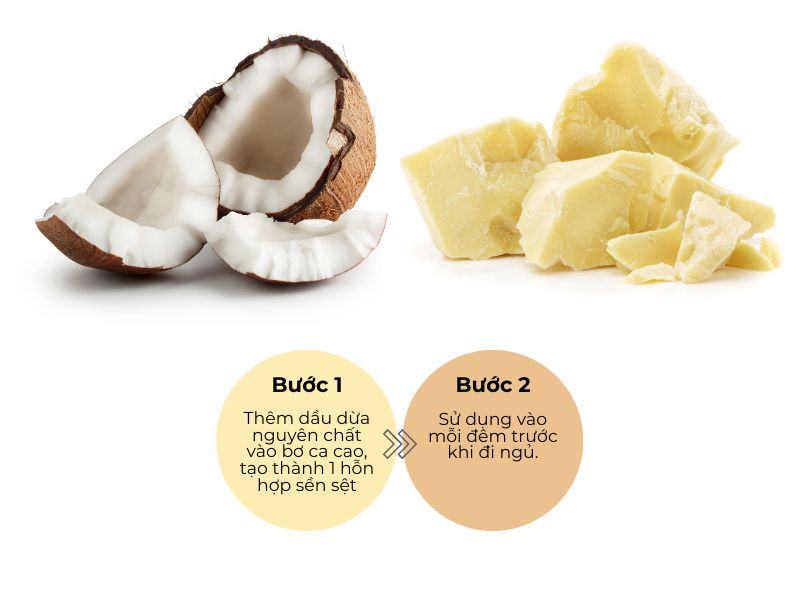 Cách làm kem trộn trắng da body từ dầu dừa và bơ ca cao