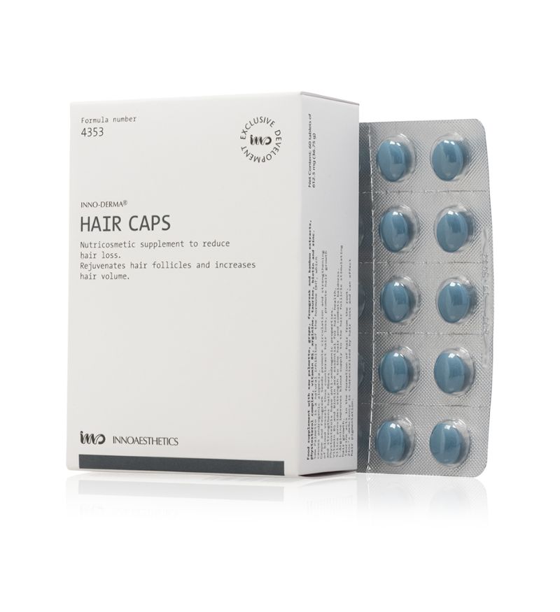 Viên uống chống rụng tóc, kích thích mọc tóc Inno Hair Caps lọ 60 viên