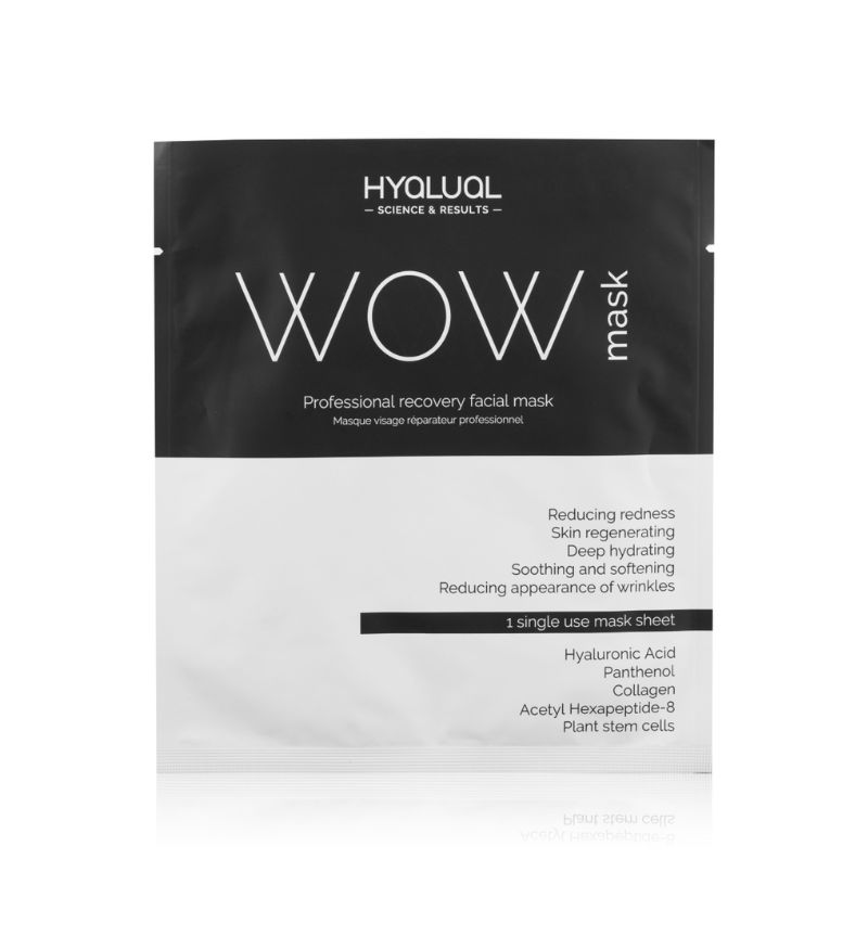 Mặt nạ cấp ẩm, phục hồi da thần tốc Hyalual Wow-Mask gói 1 miếng