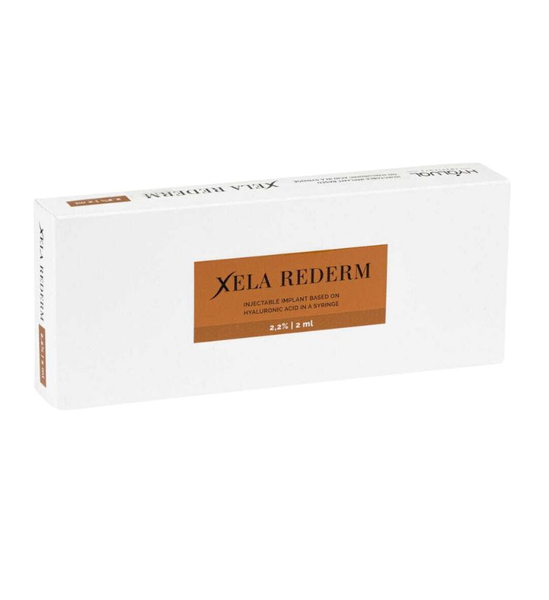 Tinh chất tái tạo, căng bóng và nâng tông da Hyalual Xela Rederm 2.2% hộp 2ml