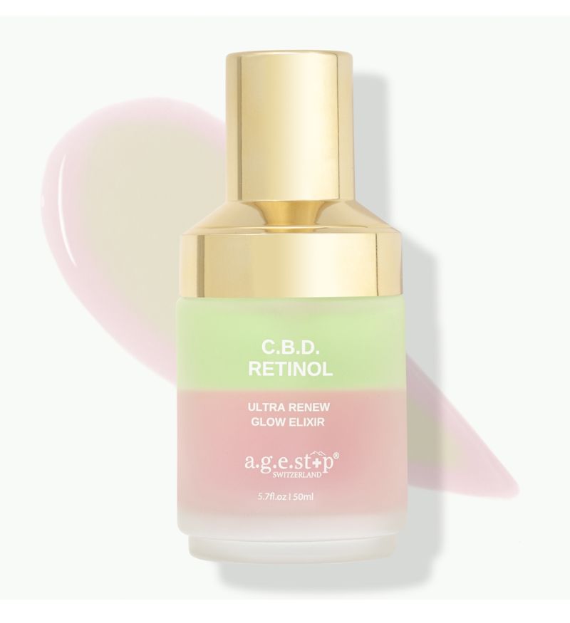 C.B.D. Retinol làm dịu, kháng viêm & phục hồi làn da Agestop C.B.D. Retinol Glow Elixir lọ 50ml - MS AT11