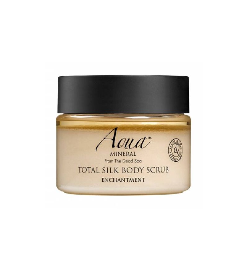 Muối tẩy tế bào chết toàn thân hương say mê Aqua Mineral Total Silk Body Scrub Enchantment hũ 475g