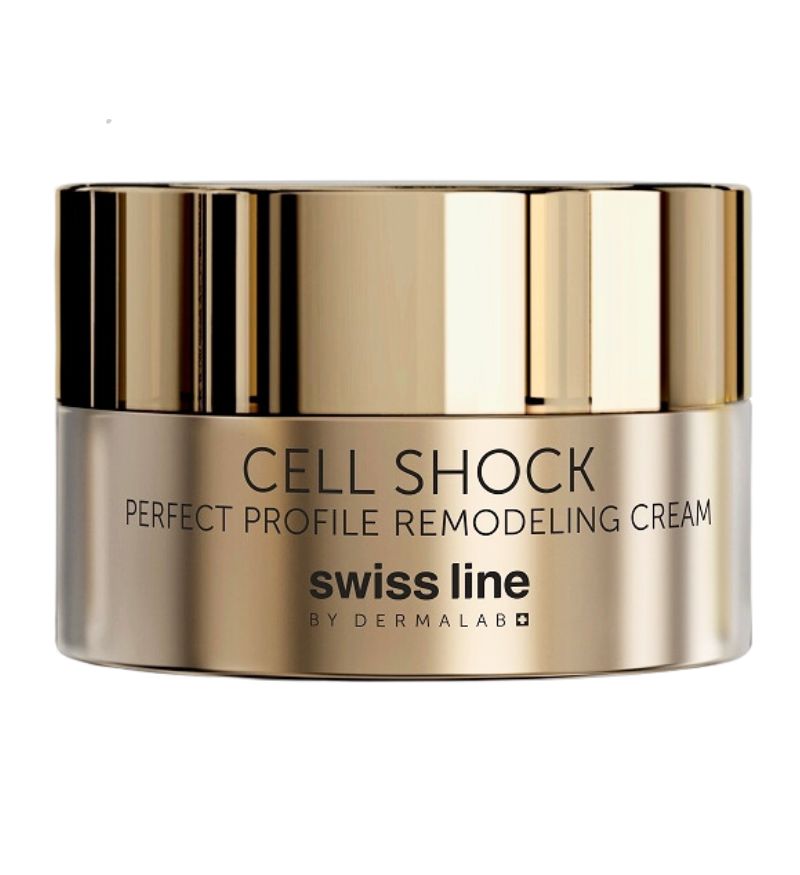 Kem phục hồi lão hóa da vùng cổ, cằm Swissline Cell Shock Perfect Profile Remodeling Cream 50ml - MS 1148