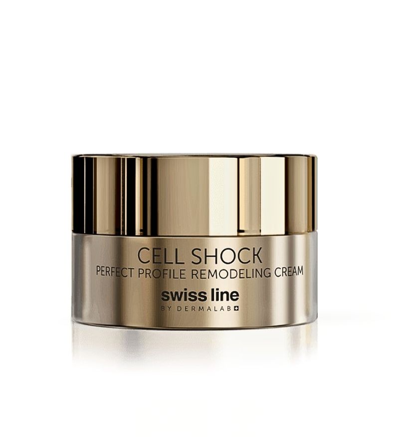 Kem chống lão hóa vùng cổ Swissline Cell Shock Perfect Profile Remodeling Cream 250ml - MS 1148C