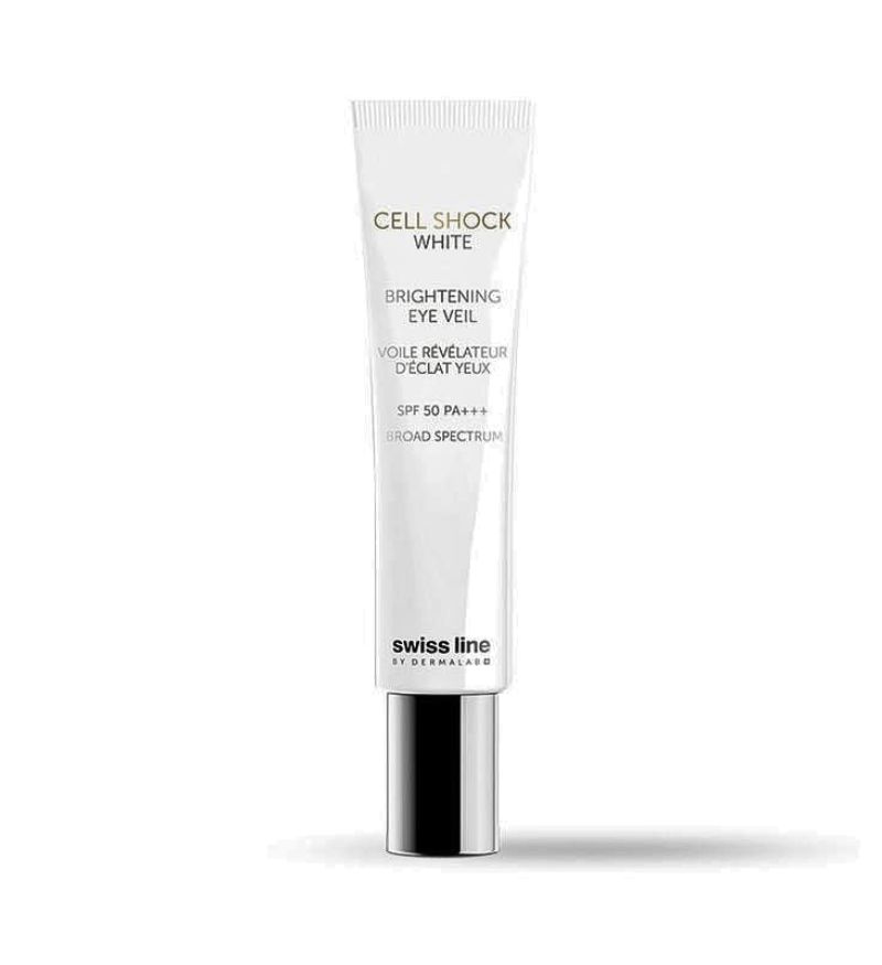 Sữa dưỡng chống nắng cho mắt Swissline Cell Shock White Brightening Eye Veil SPF 50+++ - MS 1818
