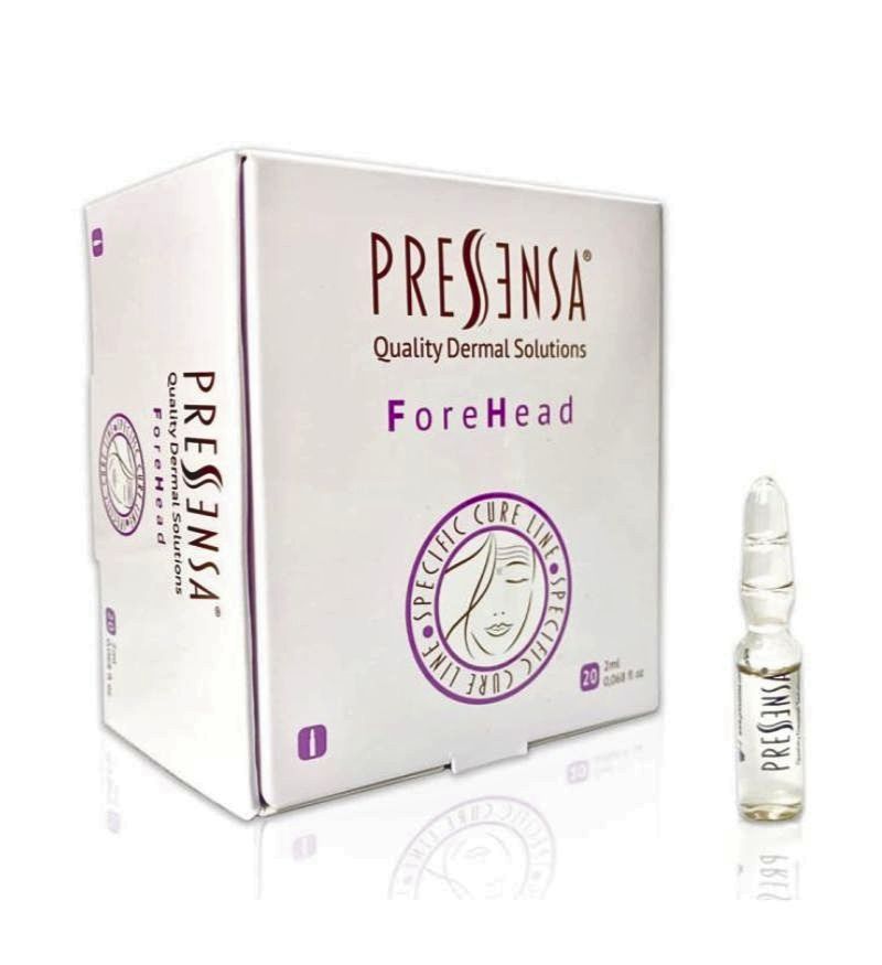 Tinh chất điều trị nếp nhăn trán, vùng mũi, vùng mắt Pressensa Forehead hộp 20 ống x 2ml