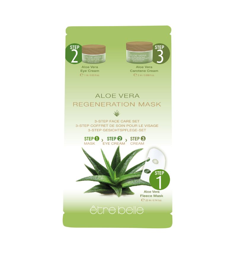 Mặt nạ lô hội dưỡng ẩm cho da khô Etre Belle Aloe Vera Regeneration Mask 3 Step Face Care 5 miếng/hộp