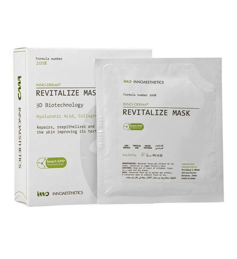Mặt nạ căng bóng, dưỡng trắng trẻ hóa da Inno Revitalizer Mask 3d BioTechnology 4 miếng x 2ml