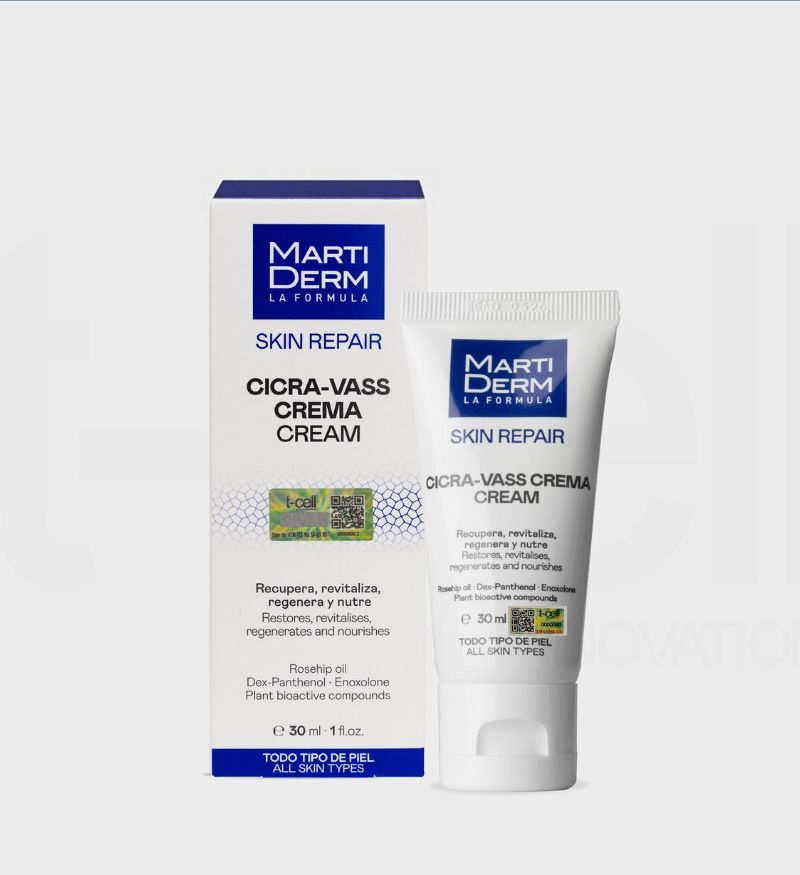 Martiderm Skin Repair Cicra Vass Cream 30ml - Kem dưỡng tái tạo, phục hồi da nhạy cảm