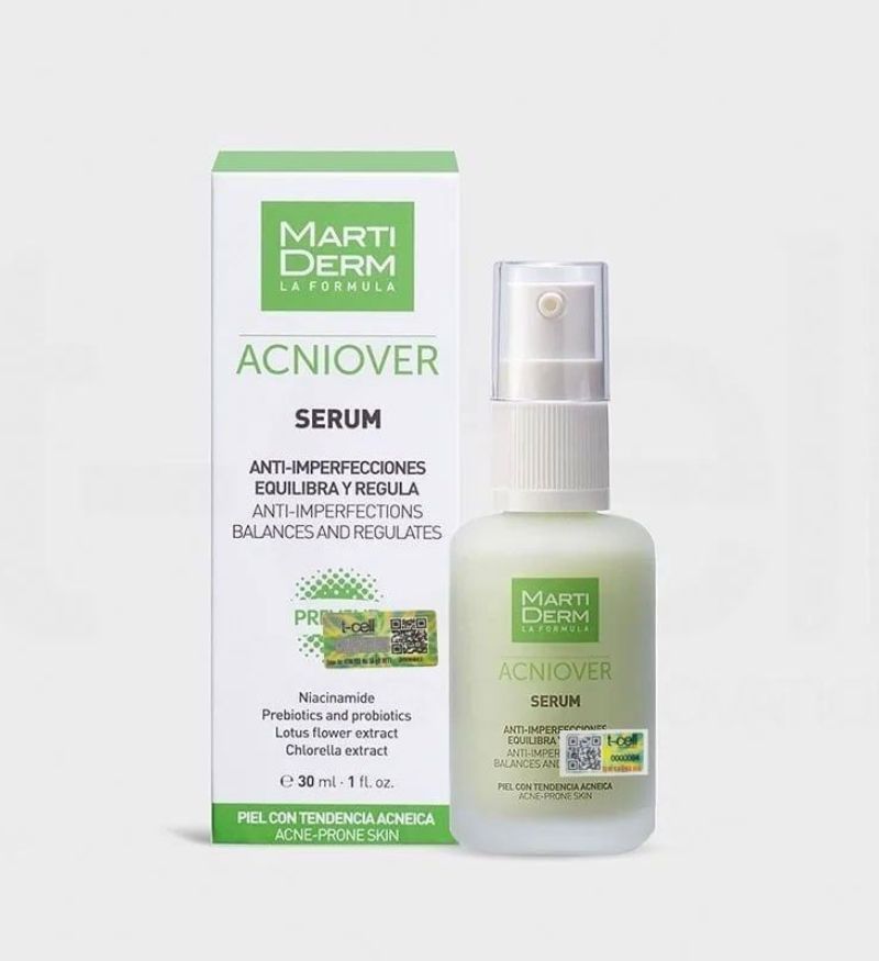 Tinh chất giảm mụn & kiểm soát nhờn Martiderm Acniover Serum lọ 30ml