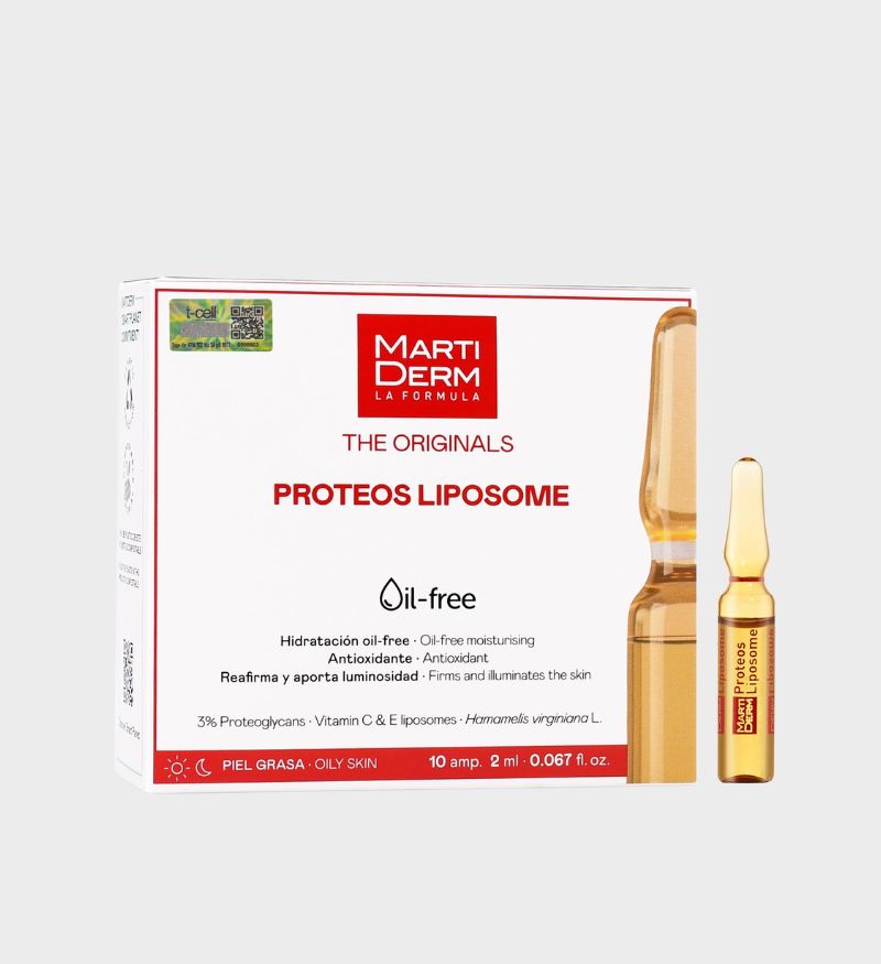 Tinh chất chống oxy hóa, điều tiết dầu nhờn MartiDerm The Originals Proteos Liposome 30 ống x 2ml