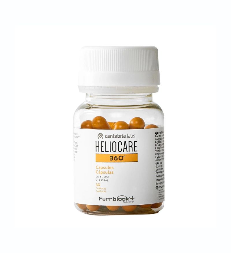 Viên uống chống nắng Heliocare 60 Capsules Oral USE Via Oral bảo vệ da khỏi UVA/UVB, HEVis, IR-A 30 viên