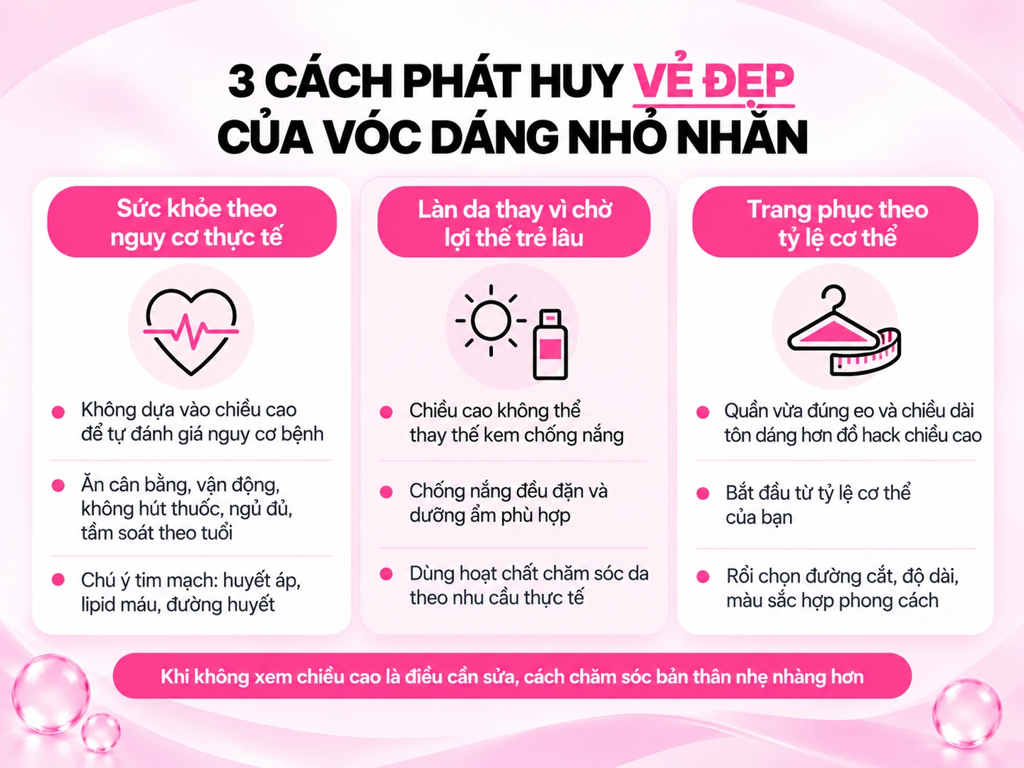 Làm thế nào để phát huy vẻ đẹp của vóc dáng nhỏ nhắn?