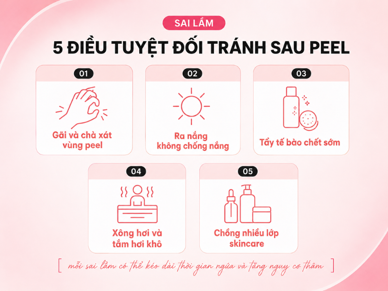 5 sai lầm khiến da ngứa nặng hơn sau peel