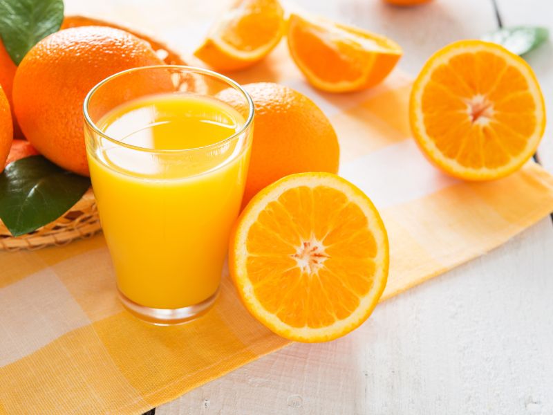 Cách làm trắng da bằng nước cam
