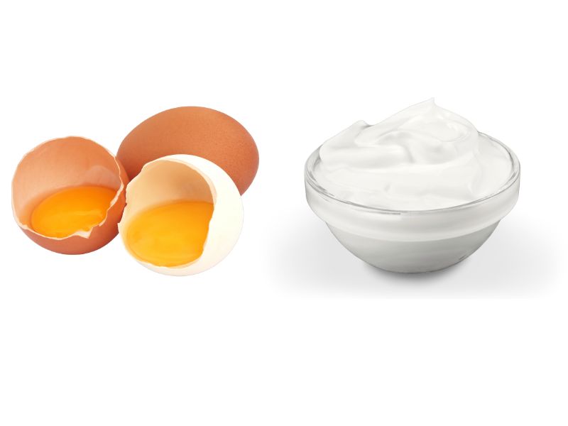 cách làm trắng da bằng trứng gà và sữa chua