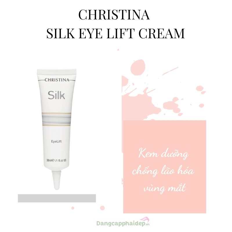 Christina Silk Eye Lift Cream thích hợp mọi loại da.