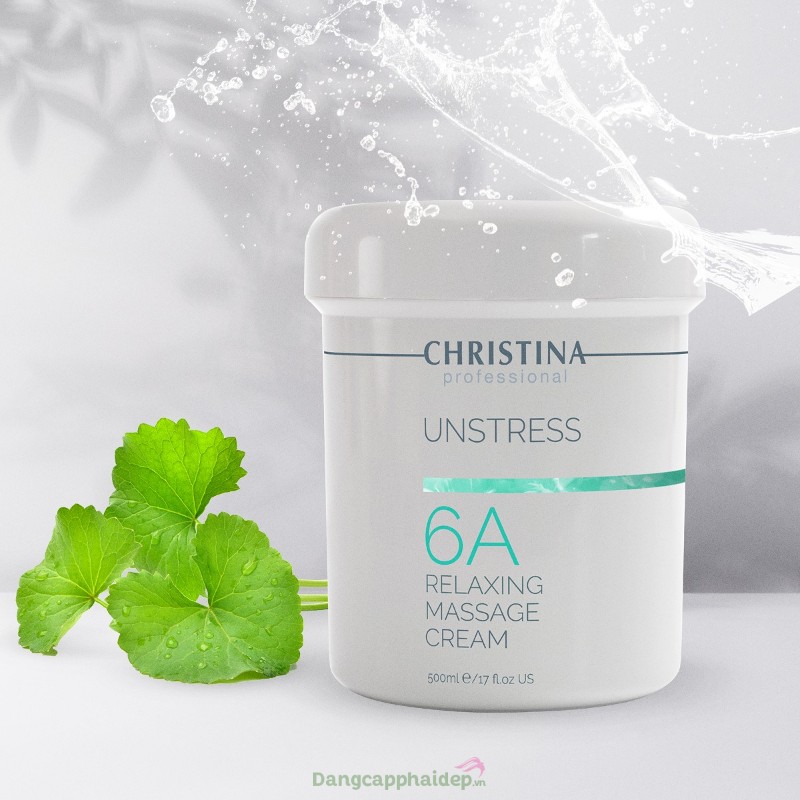 Christina Unstress 6A Relaxing Massage Cream rất giàu dưỡng chất.