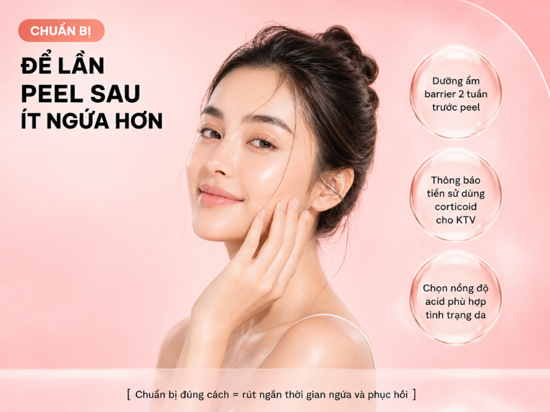 Làm thế nào để lần peel sau không bị ngứa nữa?