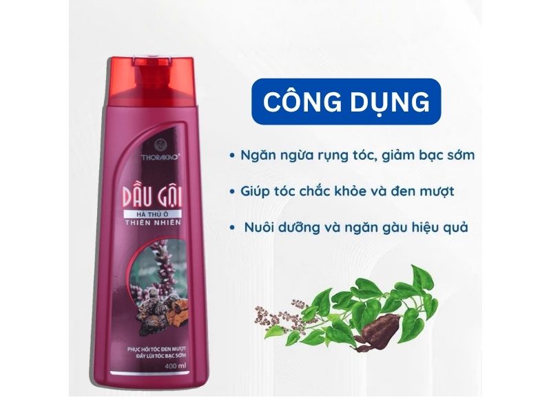 Công dụng dầu gội hà thủ ô Thorakao