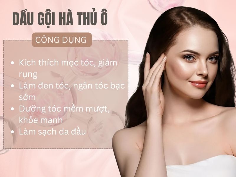 Công dụng dầu gội hà thủ ô