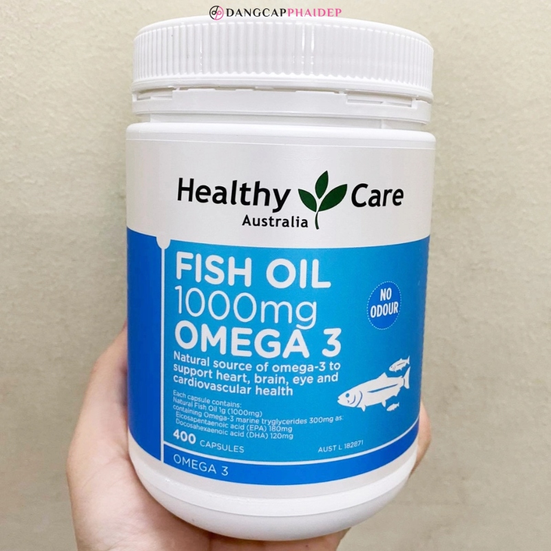 Dầu cá Healthy Care Fish Oil 1000mg Omega-3.