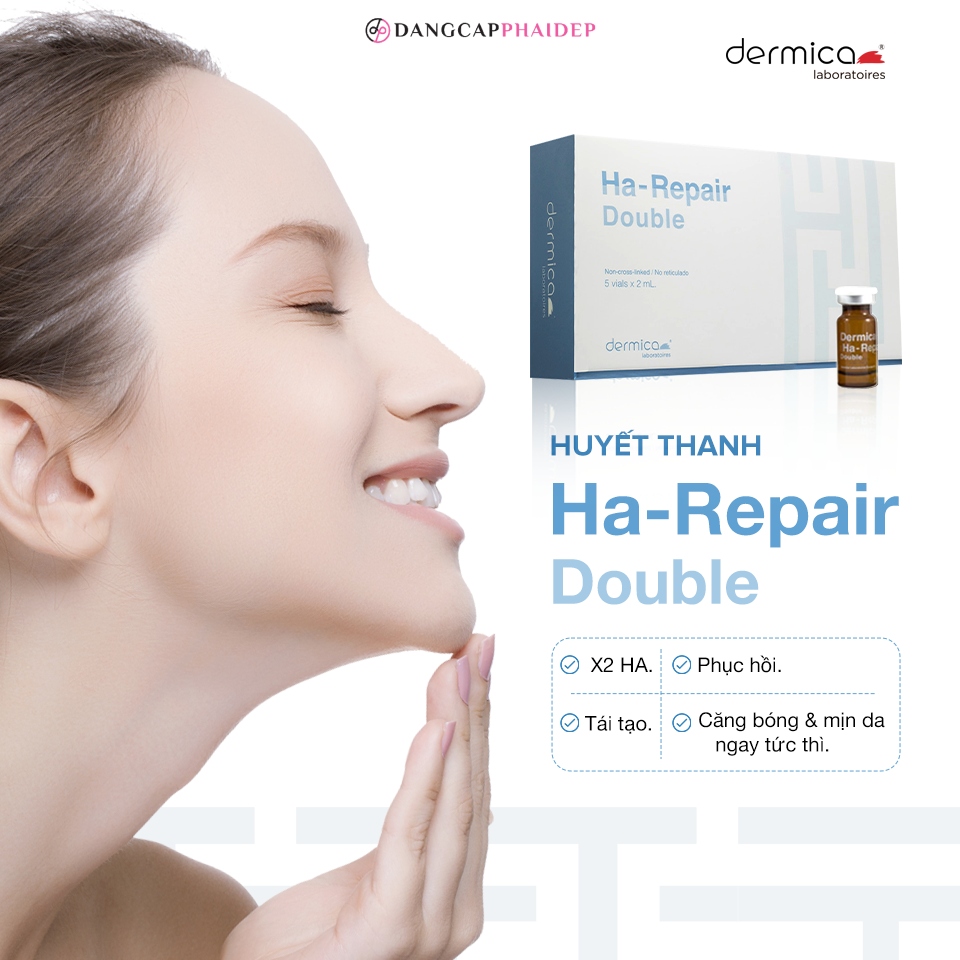 Dermica Double HA Repair an toàn, tương thích với mọi loại da.
