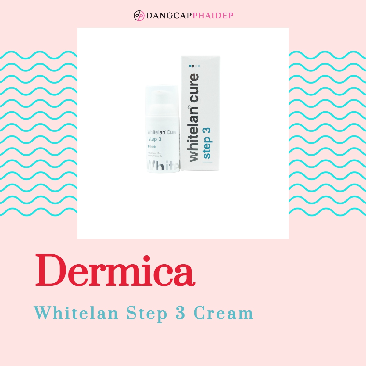 Dermica Whitelan Step 3 Cream chứa các dưỡng chất có hoạt tính mạnh mẽ.