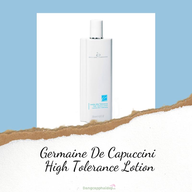Germaine De Capuccini High Tolerance Lotion thích hợp với mọi loại da.